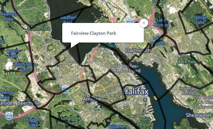 The riding of Fairview-Clayton Park.