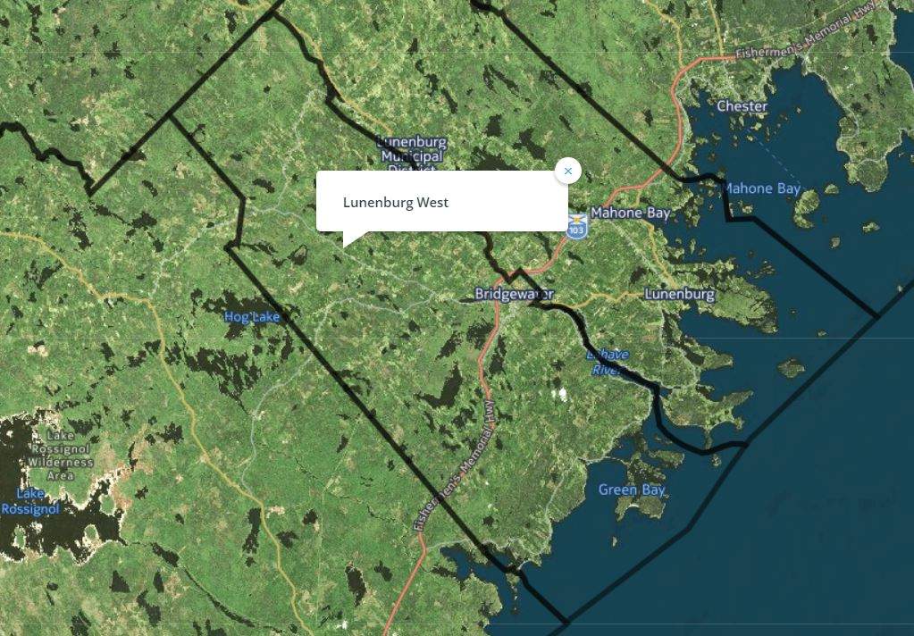 The riding of Lunenburg West.