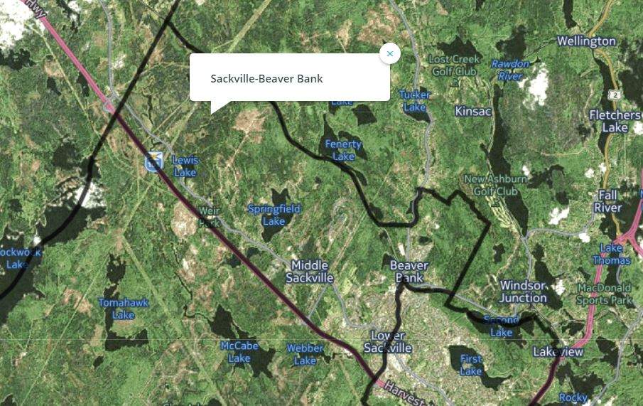 The riding of Sackville-Beaver Bank.