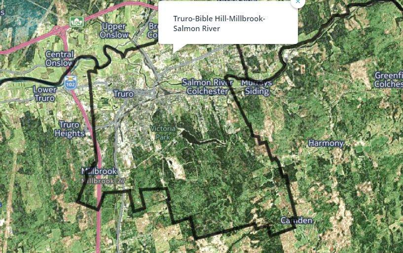 The riding of Truro-Bible Hill-Millbrook-Salmon River.