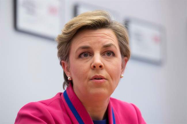 Kellie Leitch speaks with The Canadian Press during an interview in Ottawa, Tuesday April 11, 2017.