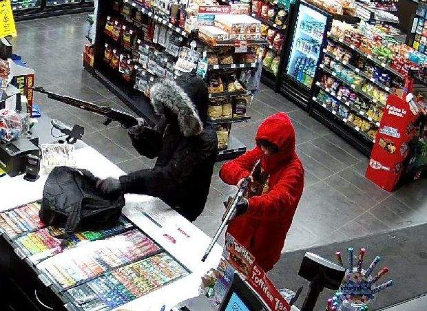 RCMP have released photos in hopes of jogging the memory of anyone who may have witnessed an armed robbery at the Co-op Gas Bar in Blackfalds on Jan. 5.