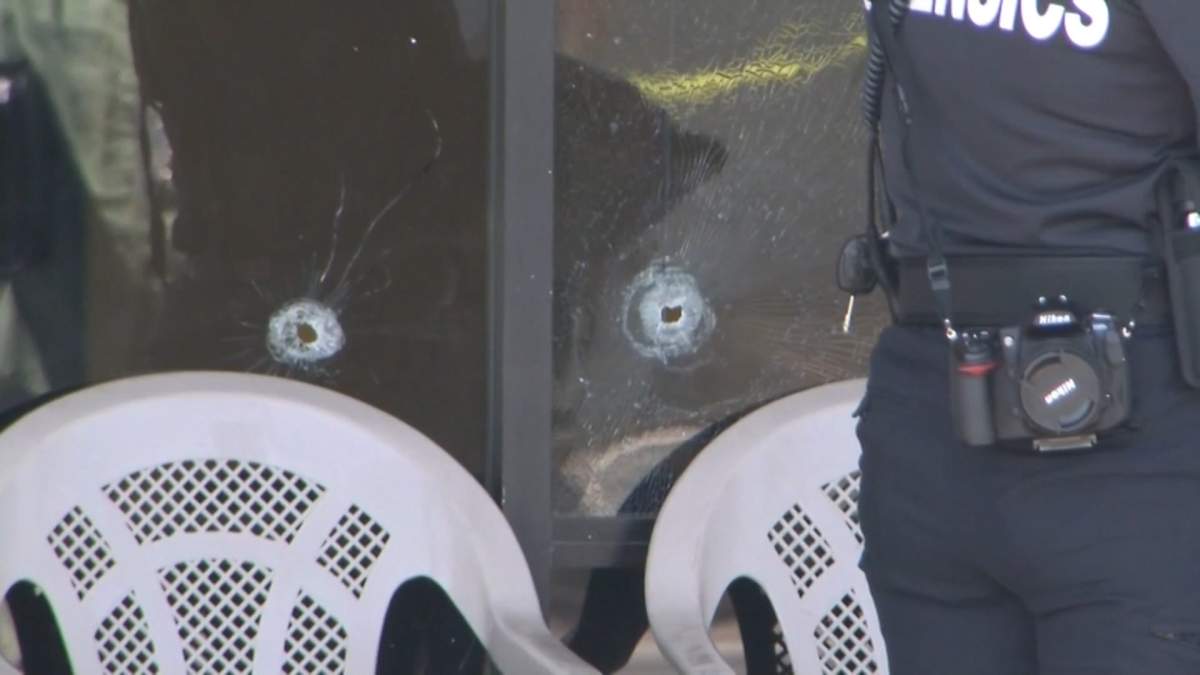 Caught on camera: Girl nearly gets hit by bullets while playing inside barbershop - image
