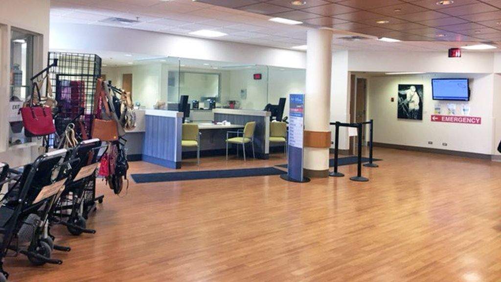 Canmore General Hospital admissions desk and lobby. The Canmore General Hospital's emergency department will be getting a big upgrade after a successful fundraising campaign.