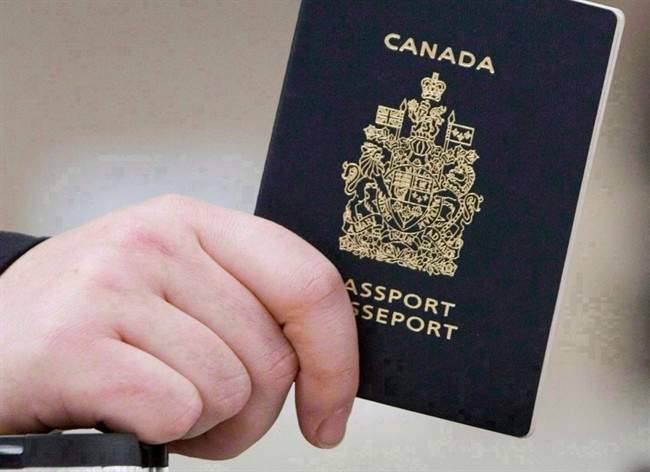 A Canadian passport