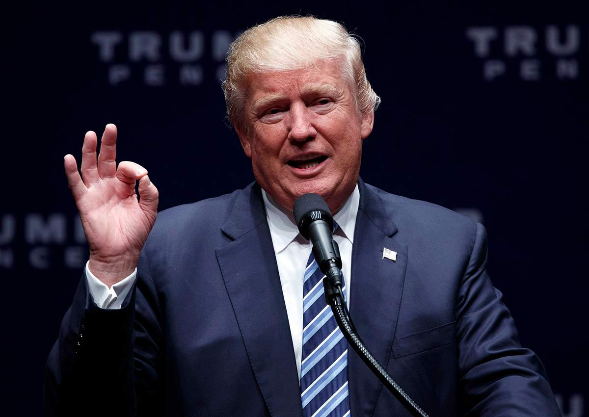 Republican presidential candidate Donald Trump delivers a speech, Wednesday, Oct. 26, 2016, in Charlotte, N.C. 