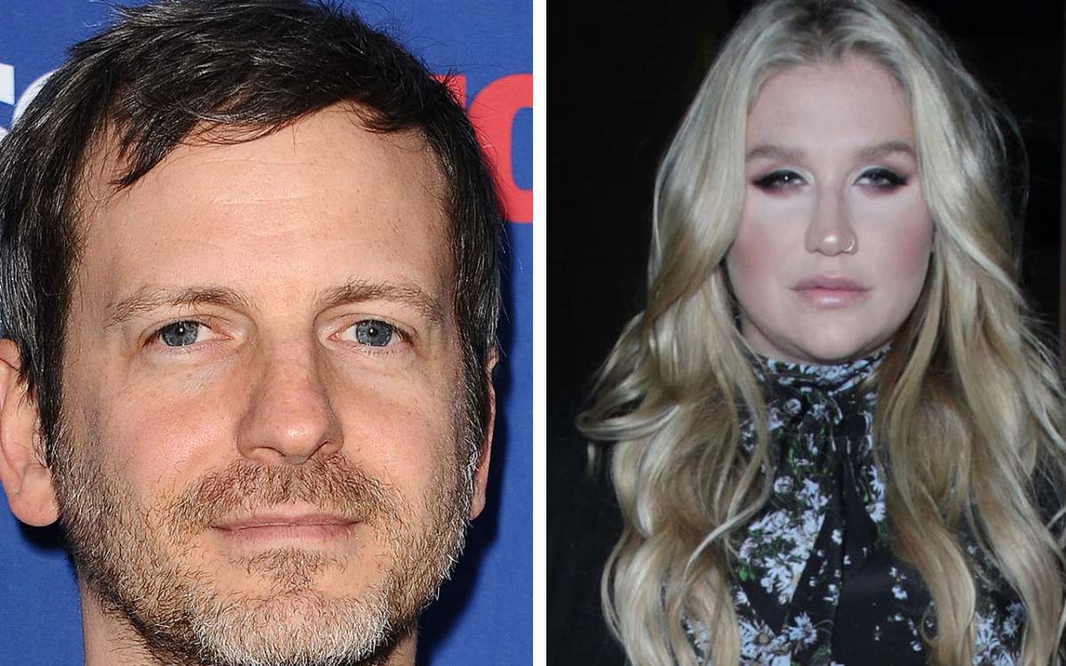 (L-R) Producer Dr. Luke and singer Kesha.