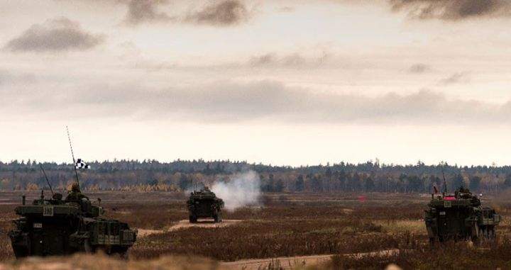 A photo taken from a Government of Canada webpage which talks about Exercise RUGGED BEAR in Wainwright, Alta.