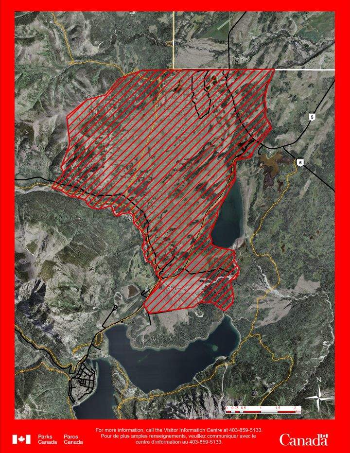 Parks Canada plans to light 2,200 hectares in the Eskerine Complex Prescribed Fire Area in Waterton, Thursday.