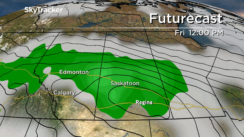 Still some model disagreement among Friday's storm, but the heaviest precipitation will likely fall north of Saskatoon.