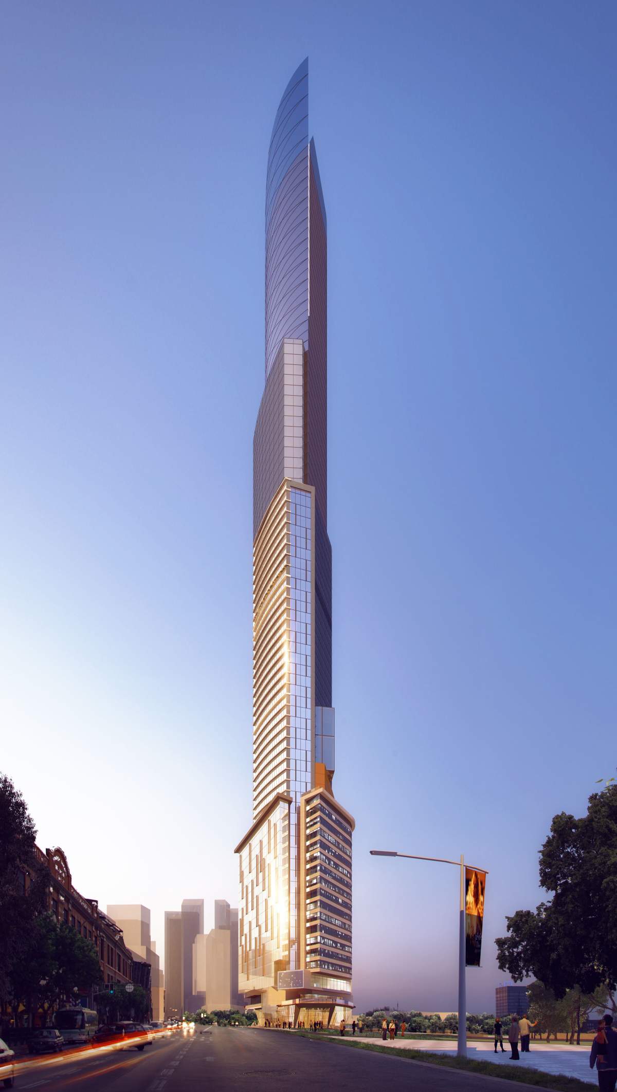 Artist renderings of the Alldritt Tower.