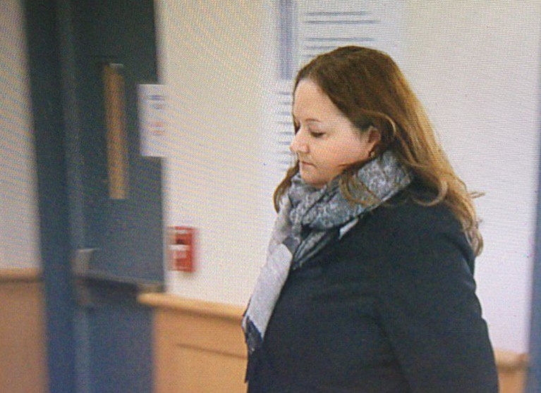Dr. Sarah Dawn Jones enters Bridgewater Provincial Court on Monday, April 3, 2017.