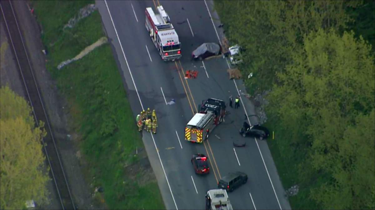 Two children and woman killed in crash on Lougheed Highway in Coquitlam - image