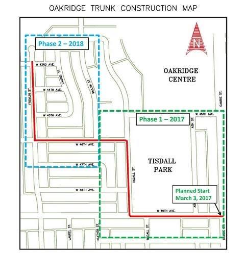 Oakridge construction map/City of Vancouver