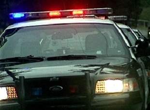 OPP cruiser with lights on.