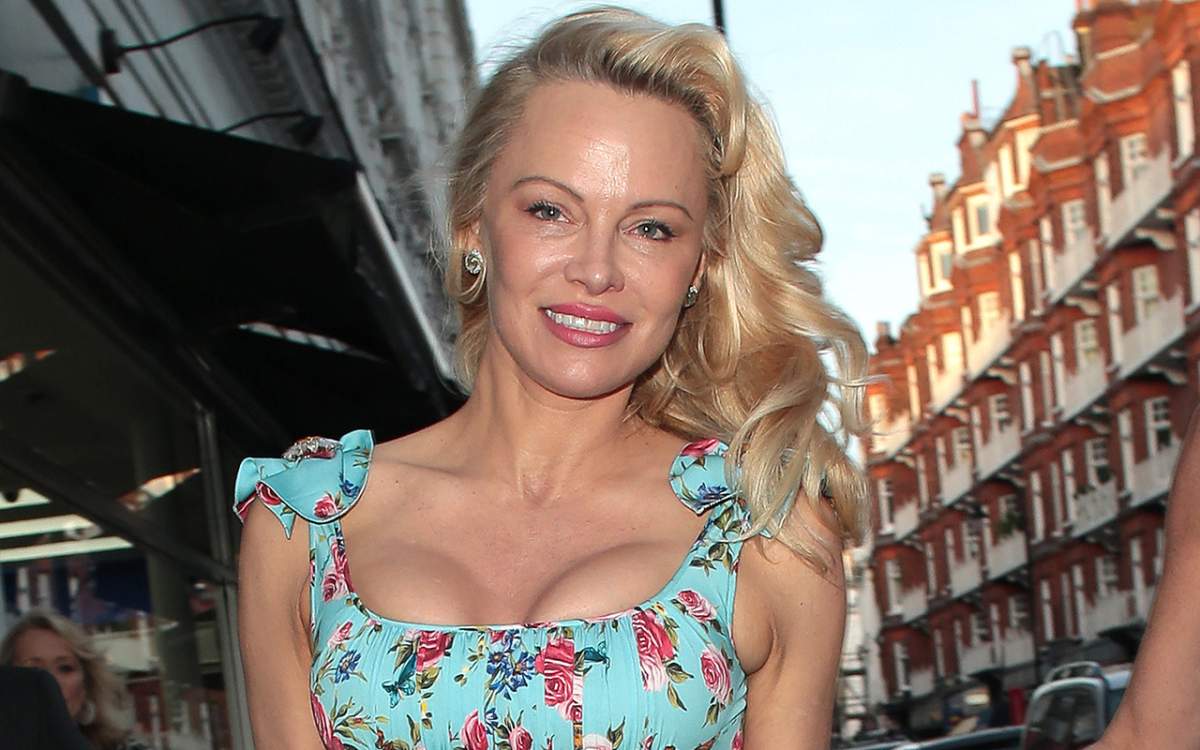 Pamela Anderson attends Coco de Mer: Icons Collection - launch party at Albert's on April 3, 2017 in London, England. 