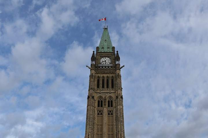Peace tower on the Parliament Hill building in Ottawa, Ont., on Sept. 22, 2016. 