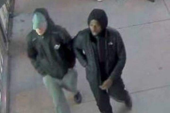 Two suspects wanted in a pepper spray incident in Toronto. Toronto Police/Handouts