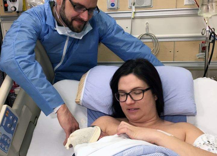 Mother Veronica Clark with baby Ilandra.