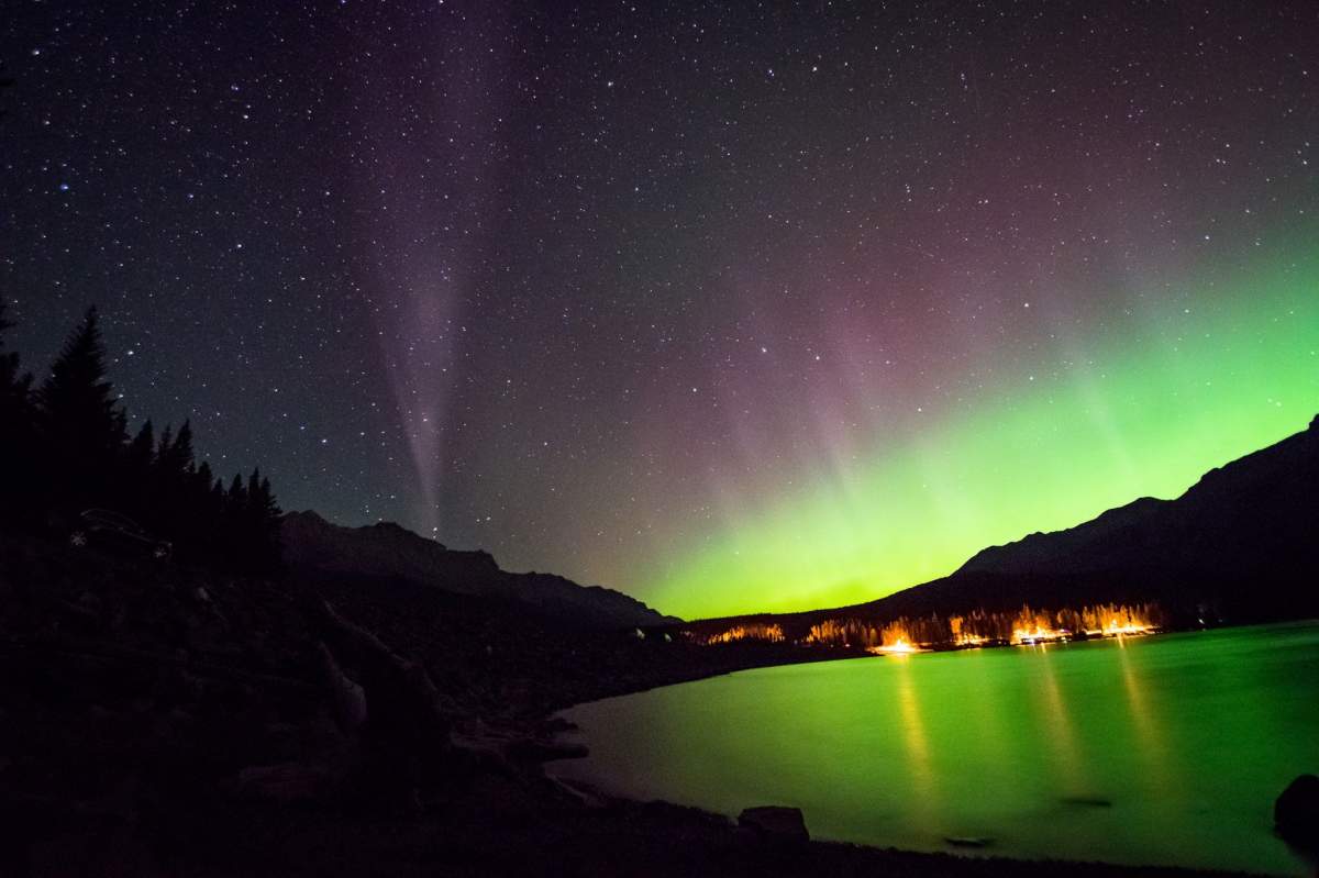 “Steve,” a new celestial phenomenon that’s been discovered in the night sky.