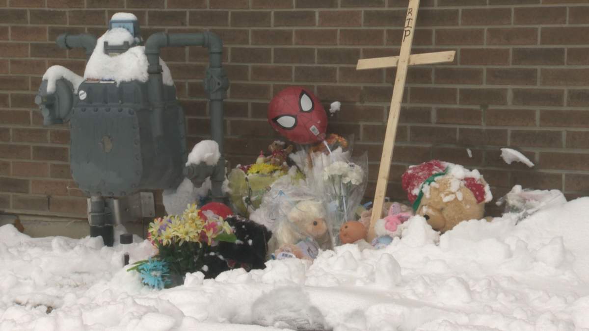 Dozens of people have been stopping by the Good Shepherd Church to leave flowers and toys for a little boy, who was found dead Friday.