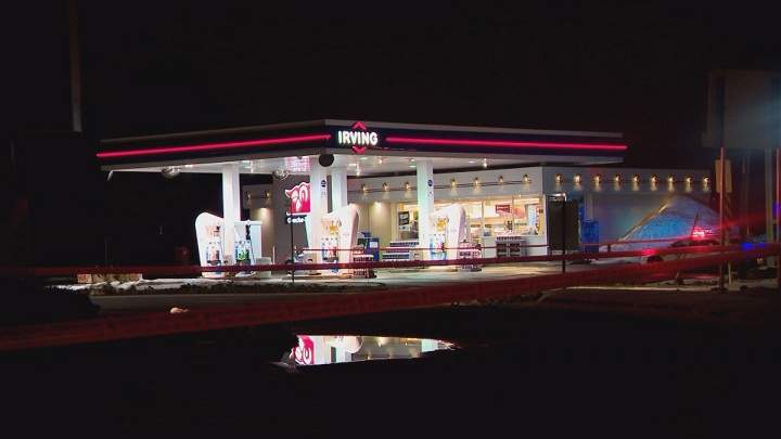 A 51-year-old man was arrested in a Shawinigan service station in connection with a triple homicide. Thursday, April 6, 2017.