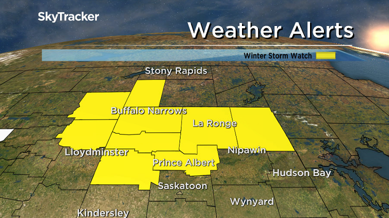 Winter storm watch issued for parts of northern Saskatchewan.