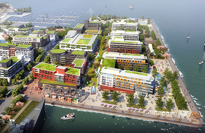 Rendering of Pier 8 promenade.
