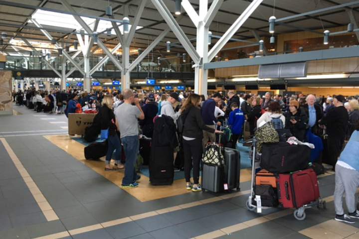 Richmond RCMP encourages passengers to go directly to baggage claims immediately upon arrival.