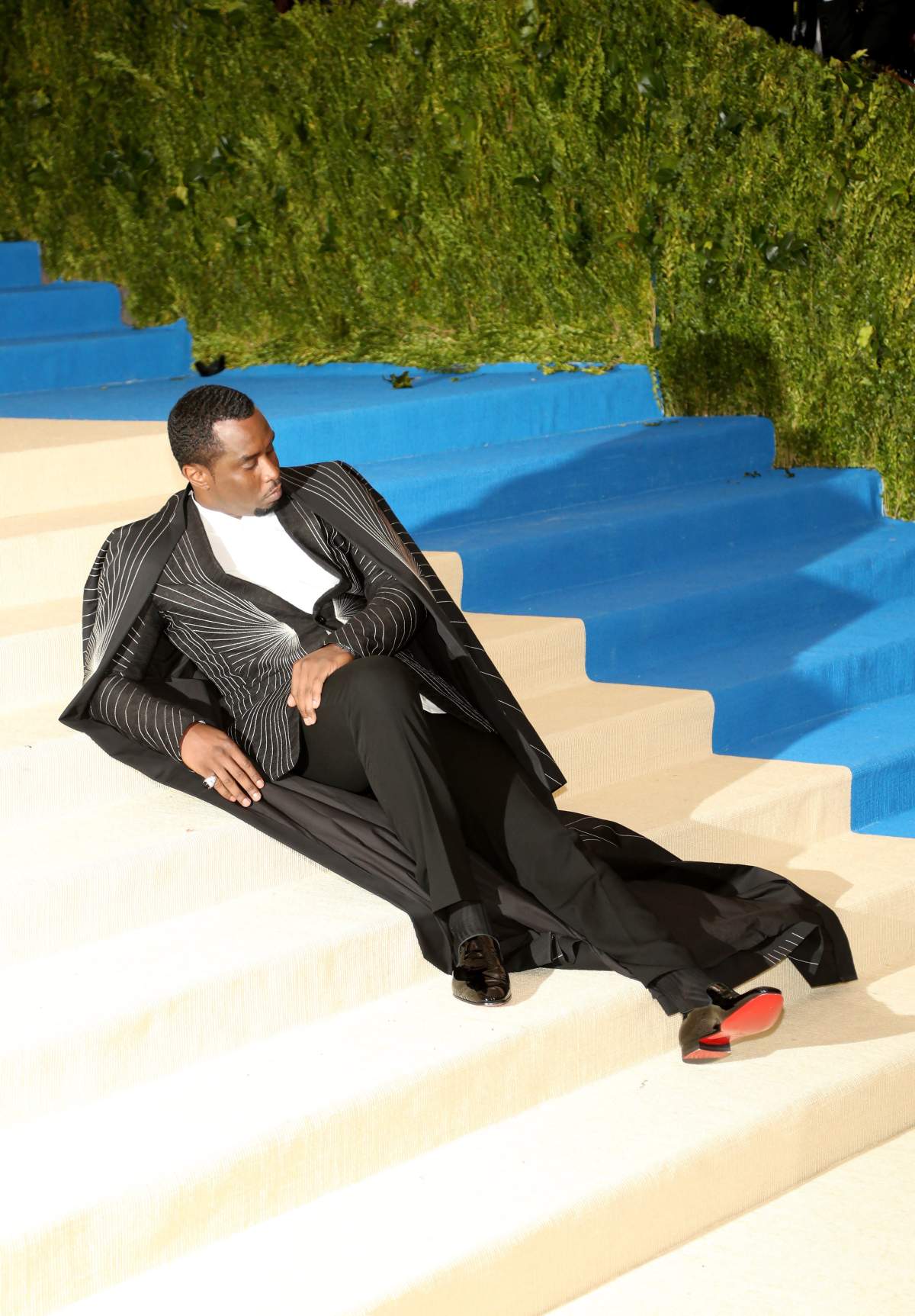 Sean “Diddy” Combs at the Costume Institute Benefit celebrating the opening of Rei Kawakubo/Comme des Garcons: Art of the In-Between at the Metropolitan Museum of Art in New York on May 1, 2017.