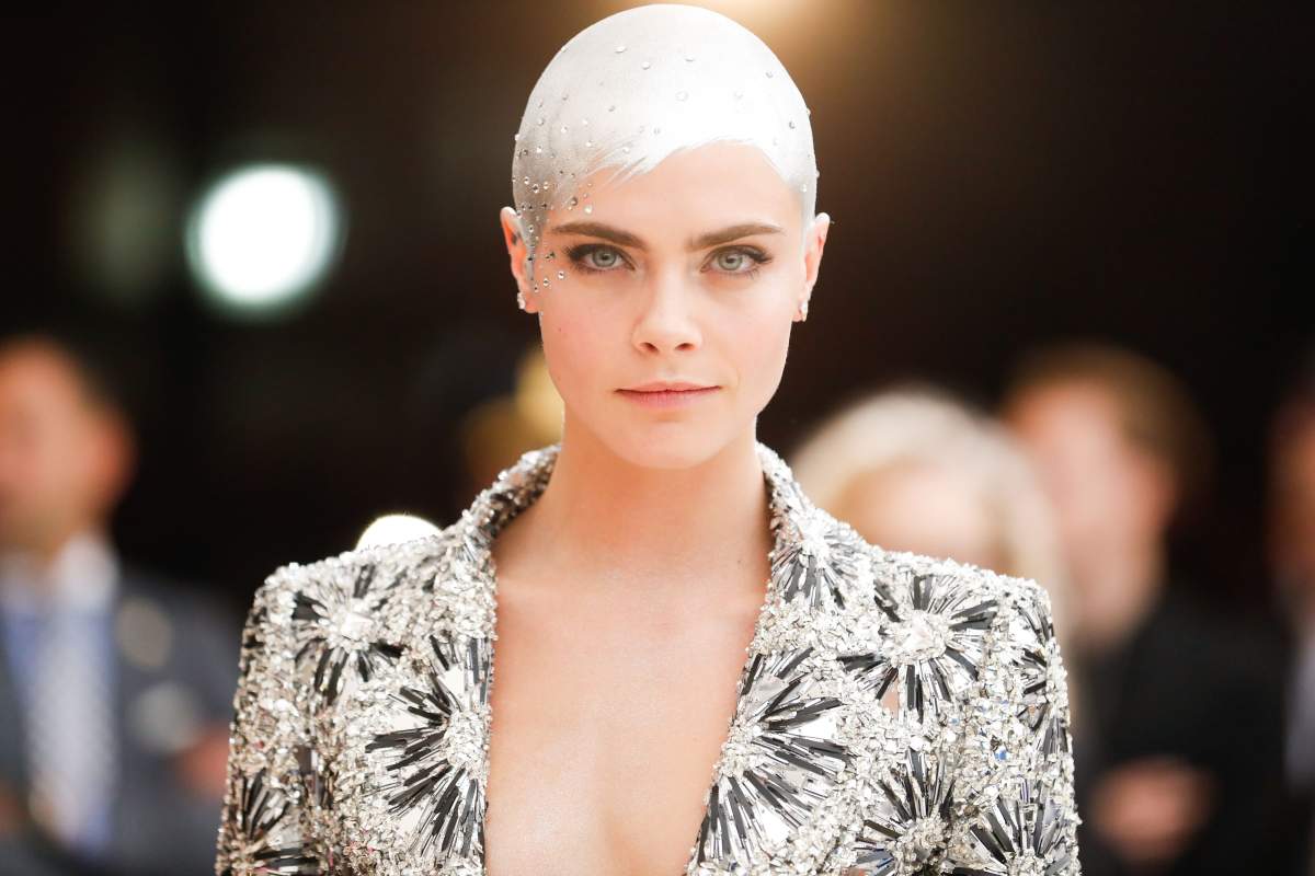 Cara Delevingne at the Costume Institute Benefit celebrating the opening of Rei Kawakubo/Comme des Garcons: Art of the In-Between at the Metropolitan Museum of Art in New York on May 1, 2017.