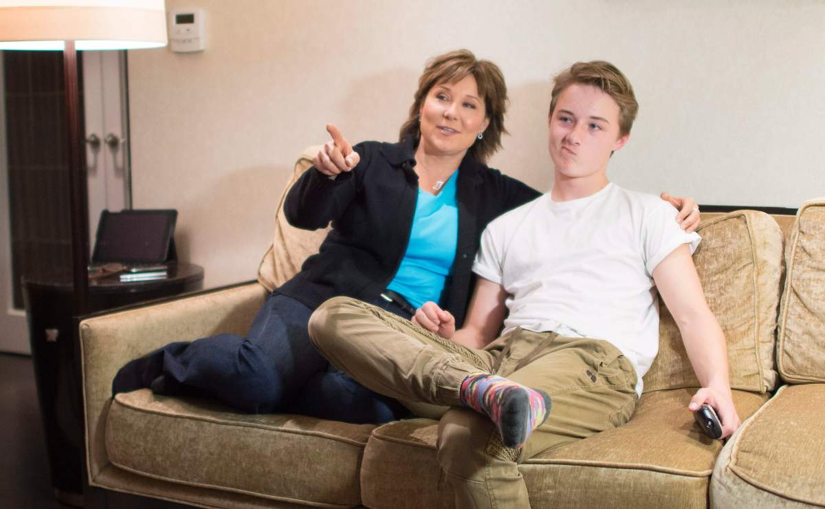 B.C. Election 2017: Christy Clark shares touching moment with son Hamish during speech - image