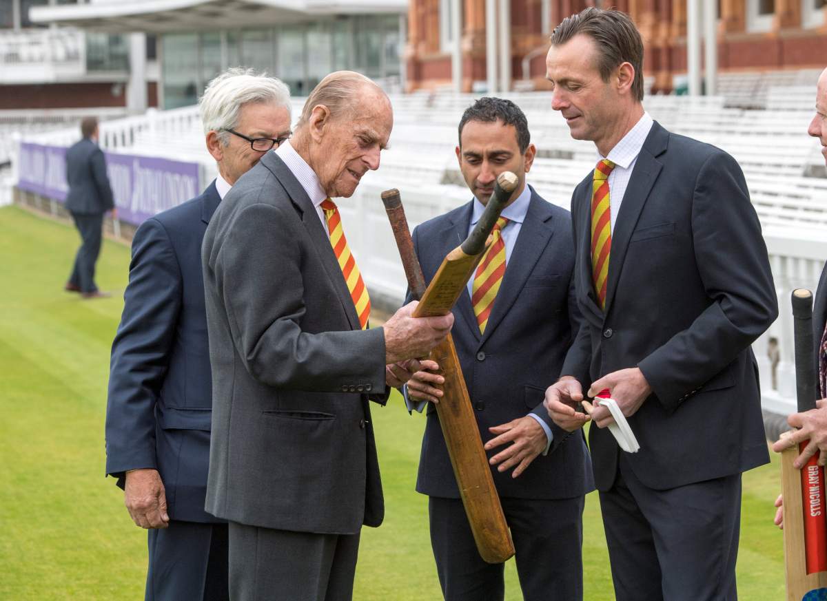 Prince Philip visits Lord’s Cricket Ground where he opened the new Warner Stand, in London, May 3, 2017.