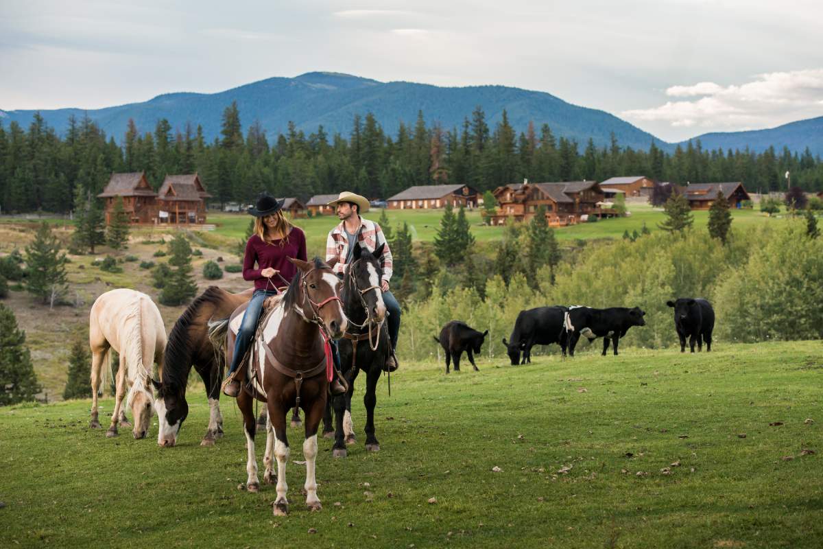 Horseback ride at Echo Valley Ranch & Spa near Clinton, B.C.