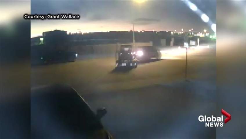 Surveillance video appears to show the brazen theft of an ATV and trailer from a Calgary home last week.