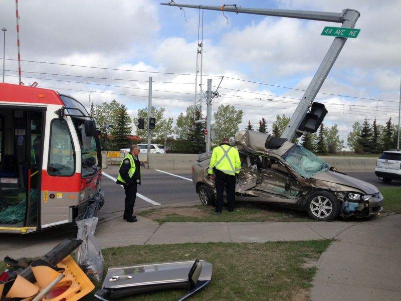 Emergency crews were called to intersection of 36 Street and 44 Avenue S.E. jsut before 9 a.m. on Tuesday, May 16, 2017.