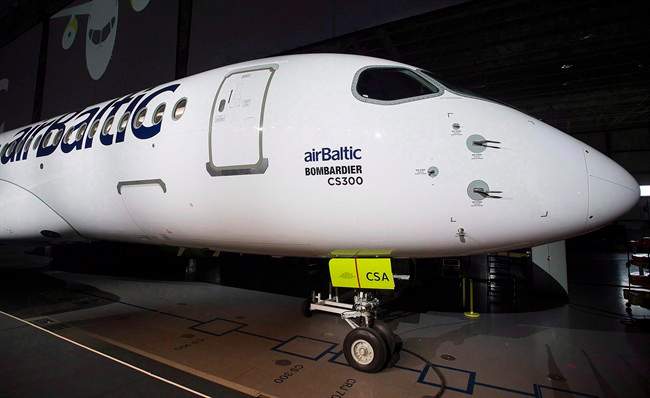 Canada's ambassador to Washington appeared before a U.S. tribunal Monday arguing that potential duties of up to 300 per cent on Bombardier's C-Series jet are illegitimate.