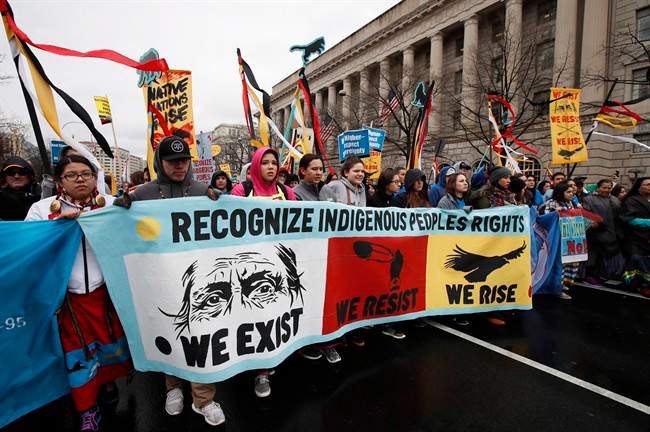 Tribes representing tens of thousands of indigenous people on both sides of the U.S.-Canada border are signing a declaration against the planned Keystone XL pipeline.