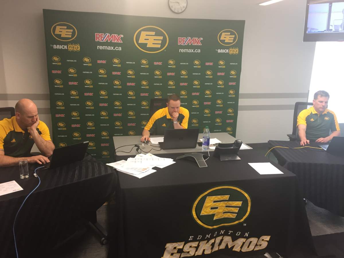 Eskimos draft day