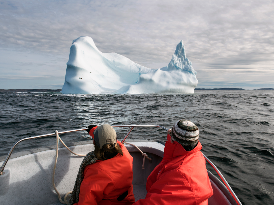 Iceberg Alley is particularly busy in May and June, when the glaciers along the coast of Greenland start to break off.