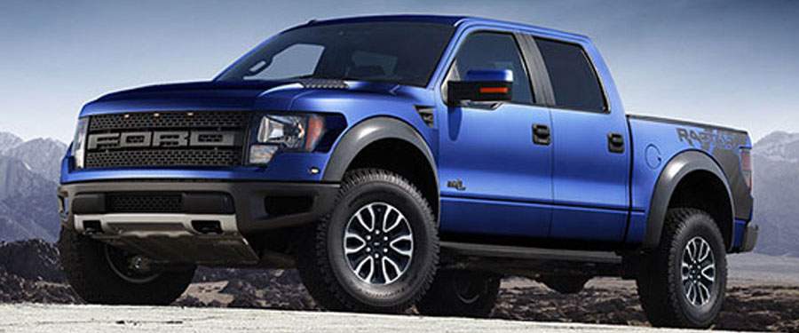 A 2014 Ford F-150 Raptor edition.
