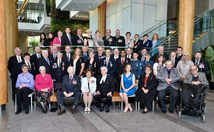 The recipients of the Sovereign’s Medal for Volunteers.