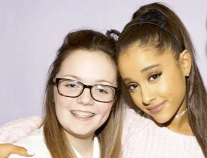Georgina Callander pictured with Ariana Grande in an Instagram photo from 2015.