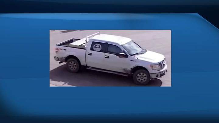 Edmonton police are looking for Justin Handbury, 31, who is wanted on murder-related warrants. This is a photo of the vehicle they believe he is driving.