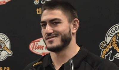 Edmonton Eskimo defensive end John Chick was tied for second in the CFL in 2016 with 14 sacks.