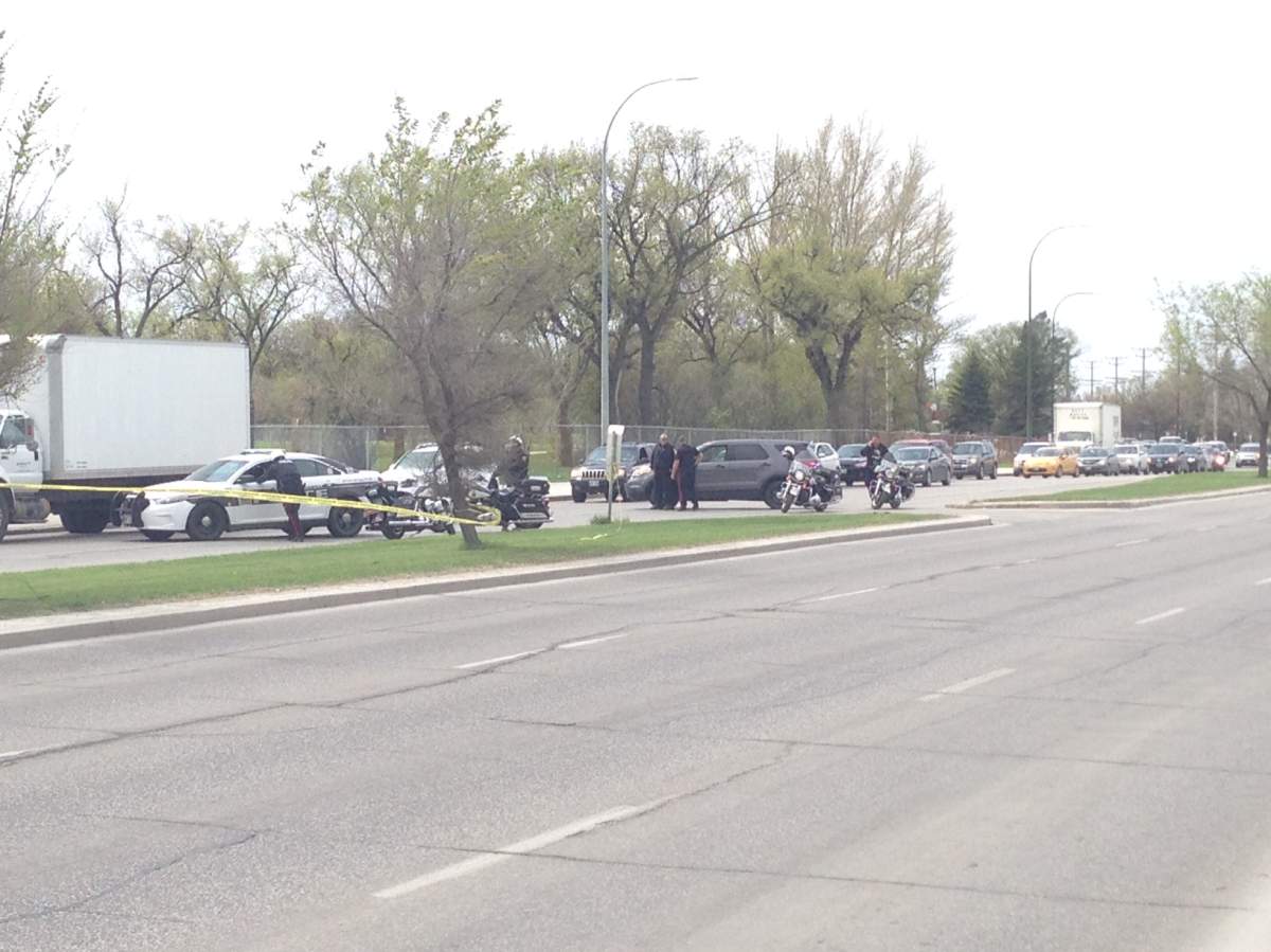 Police say the condition of the pedestrian is still unknown.
