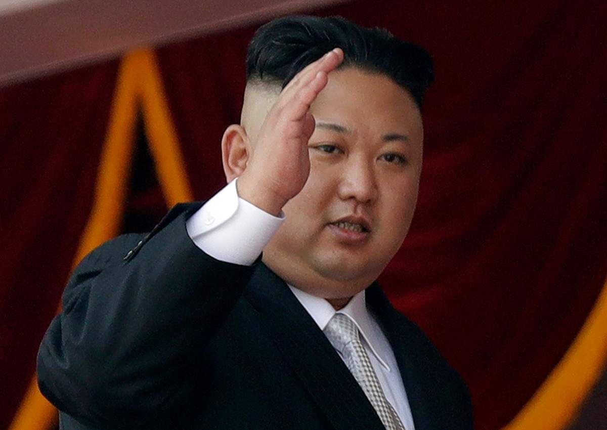 In this April 15, 2017, file photo, North Korean leader Kim Jong Un waves during a military parade in Pyongyang.