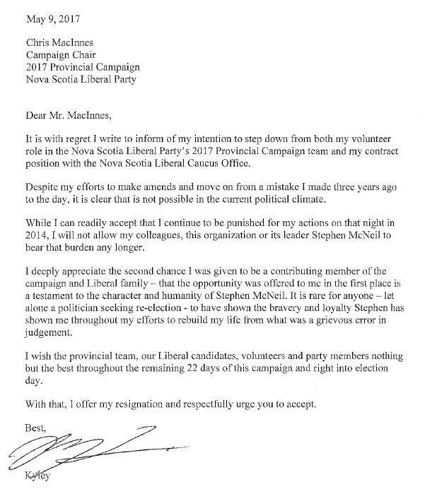 Kyley Harris resigns from N.S. Liberal campaign - image