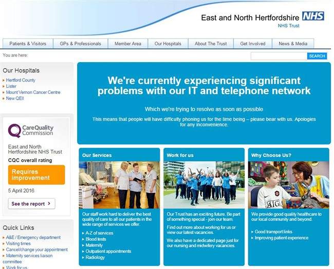 National Health System cyberattack