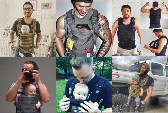 The Mission Critical Baby Carrier is the first to be designed from top to bottom with dad in mind, its manufacturer said.